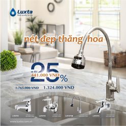 COMBO “NÉT ĐẸP THĂNG HOA” TỪ LUXTA Sự Kết Hợp Hoàn Hảo Của 4 Vòi Đỉnh Cao