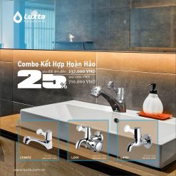 COMBO KẾT HỢP HOÀN HẢO Chinh Phục Góc Tắm - Mang Thiên Đường Tới Ngôi Nhà Bạn